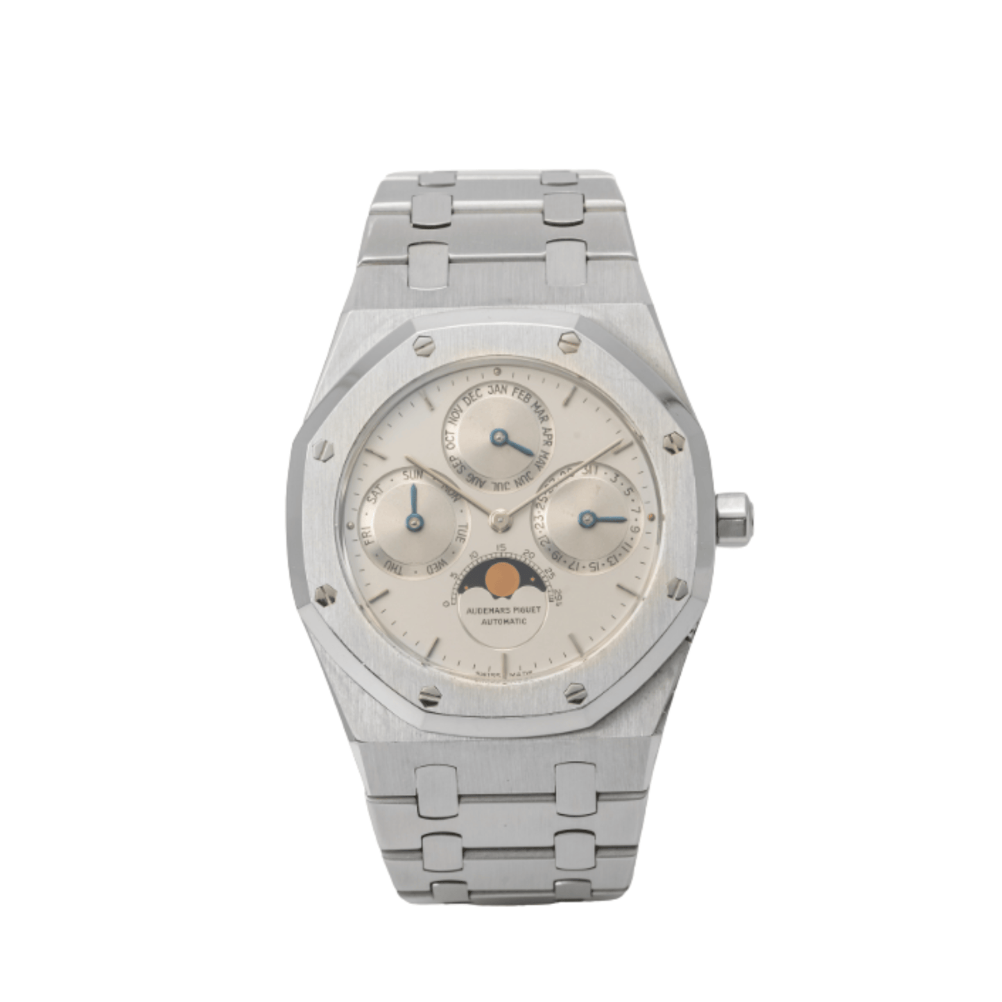 Audemars Piguet Royal Oak 25654ST.OO.0944ST.01 Ewiger Kalender Edelstahl Silbernes Zifferblatt