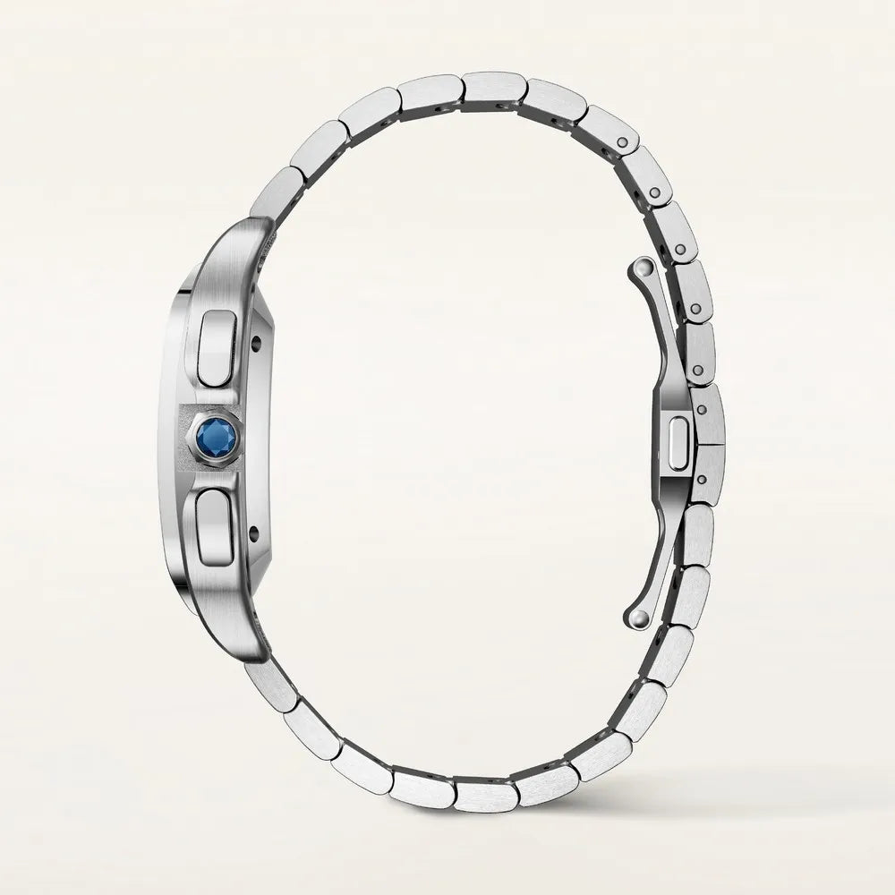 Montre Cartier Santos chronographe en acier inoxydable