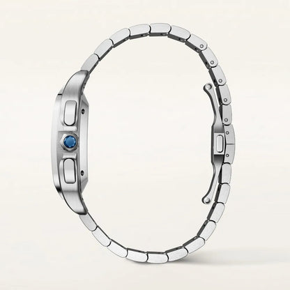 Montre Cartier Santos chronographe en acier inoxydable