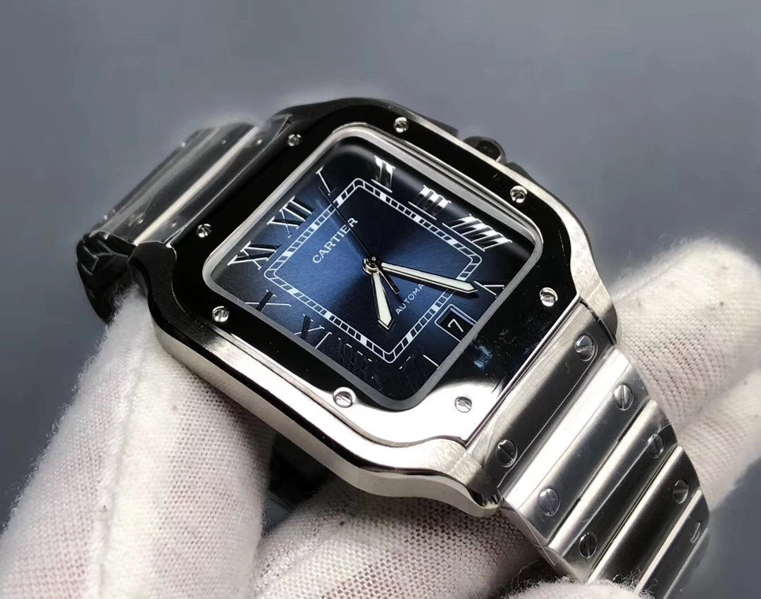 Cartier Santos de Cartier Blue Dial 47.5 × 39.8 MM