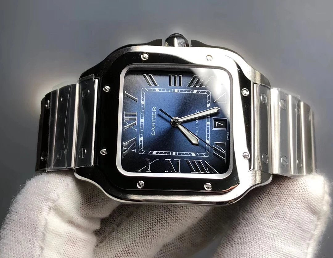 Cartier Santos de Cartier Blue Dial 47.5 × 39.8 MM