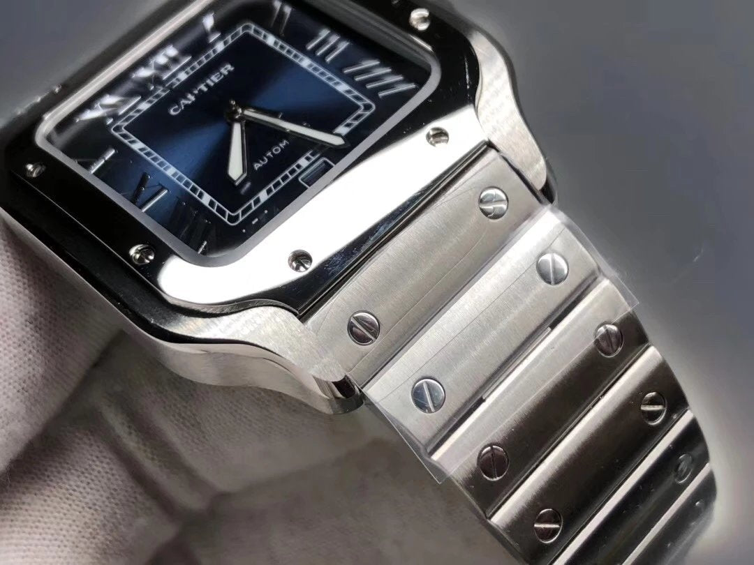 Cartier Santos de Cartier Blue Dial 47.5 × 39.8 MM