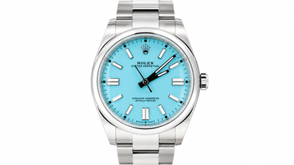 Rolex Oyster Perpetual Türkises Zifferblatt