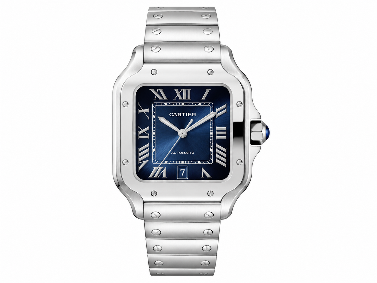 Cartier Santos de Cartier Blue Dial 47.5 × 39.8 MM