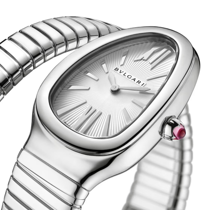 BVLGARI Serpenti Tubogas Acier Inoxydable Argent