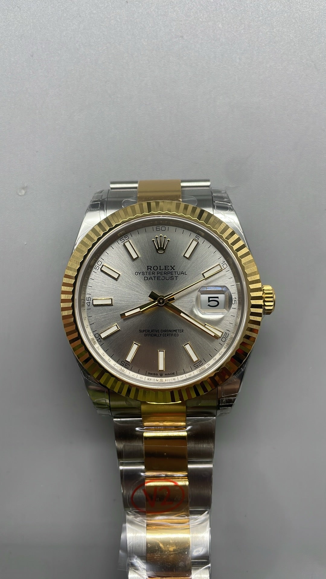 Rolex Datejust 41 – Silbernes Zifferblatt VSF SUPER CLONE – 126333 – Geriffelte Lünette – Oyster-Armband