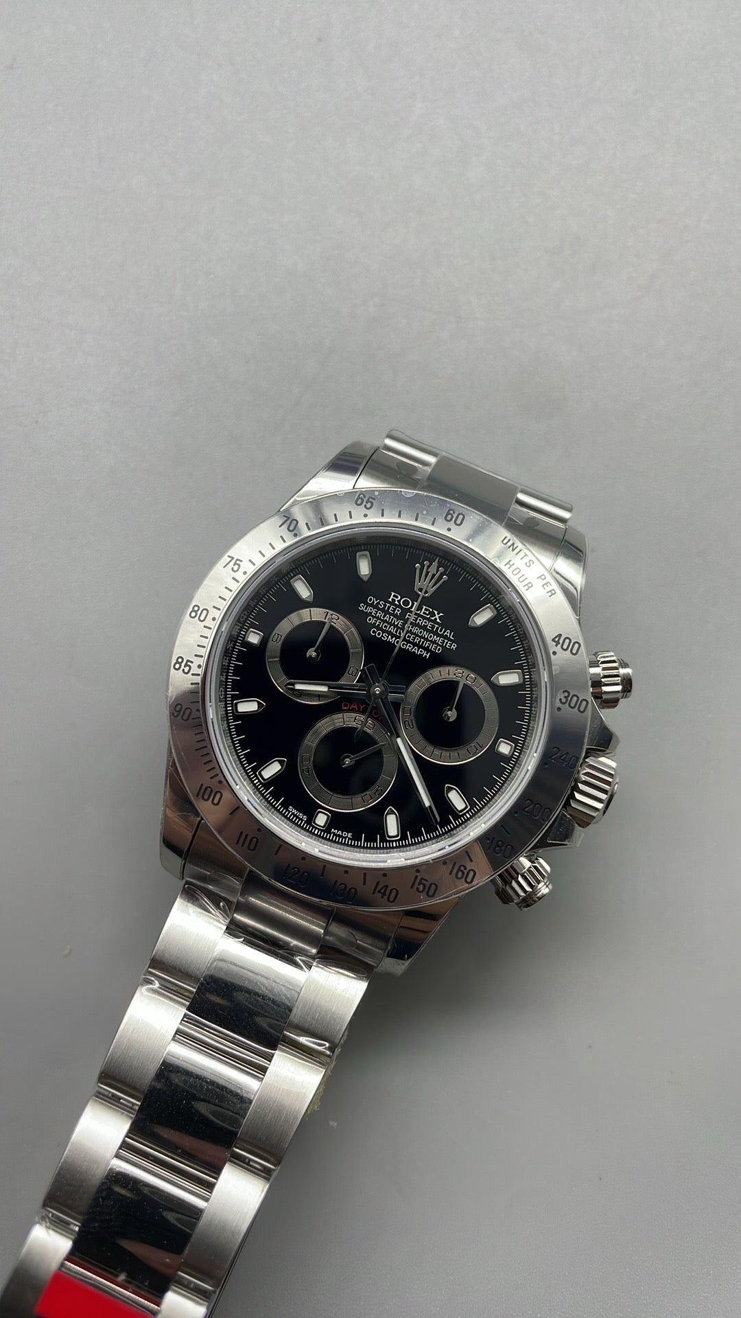 Rolex Cosmograph Daytona 40 – Schwarzes Zifferblatt VSF SUPER CLONE – 126520 – Oyster-Armband