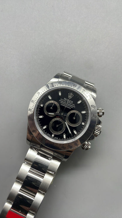 Rolex Cosmograph Daytona 40 – Schwarzes Zifferblatt VSF SUPER CLONE – 126520 – Oyster-Armband