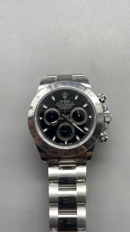 Rolex Cosmograph Daytona 40 – Schwarzes Zifferblatt VSF SUPER CLONE – 126520 – Oyster-Armband