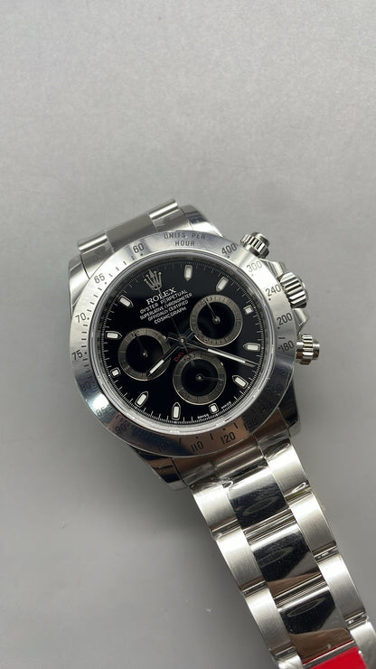 Rolex Cosmograph Daytona 40 – Schwarzes Zifferblatt VSF SUPER CLONE – 126520 – Oyster-Armband