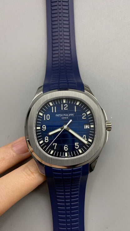 Patek Philippe Aquanaut 3285 V3 –  5168G-001 White Gold Blue Dial (2025)