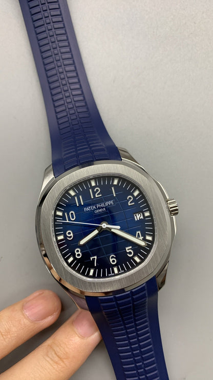 Patek Philippe Aquanaut 3285 V3 –  5168G-001 White Gold Blue Dial (2025)