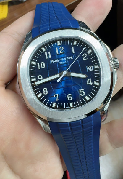 Patek Philippe Aquanaut 3285 V3 –  5168G-001 White Gold Blue Dial (2025)
