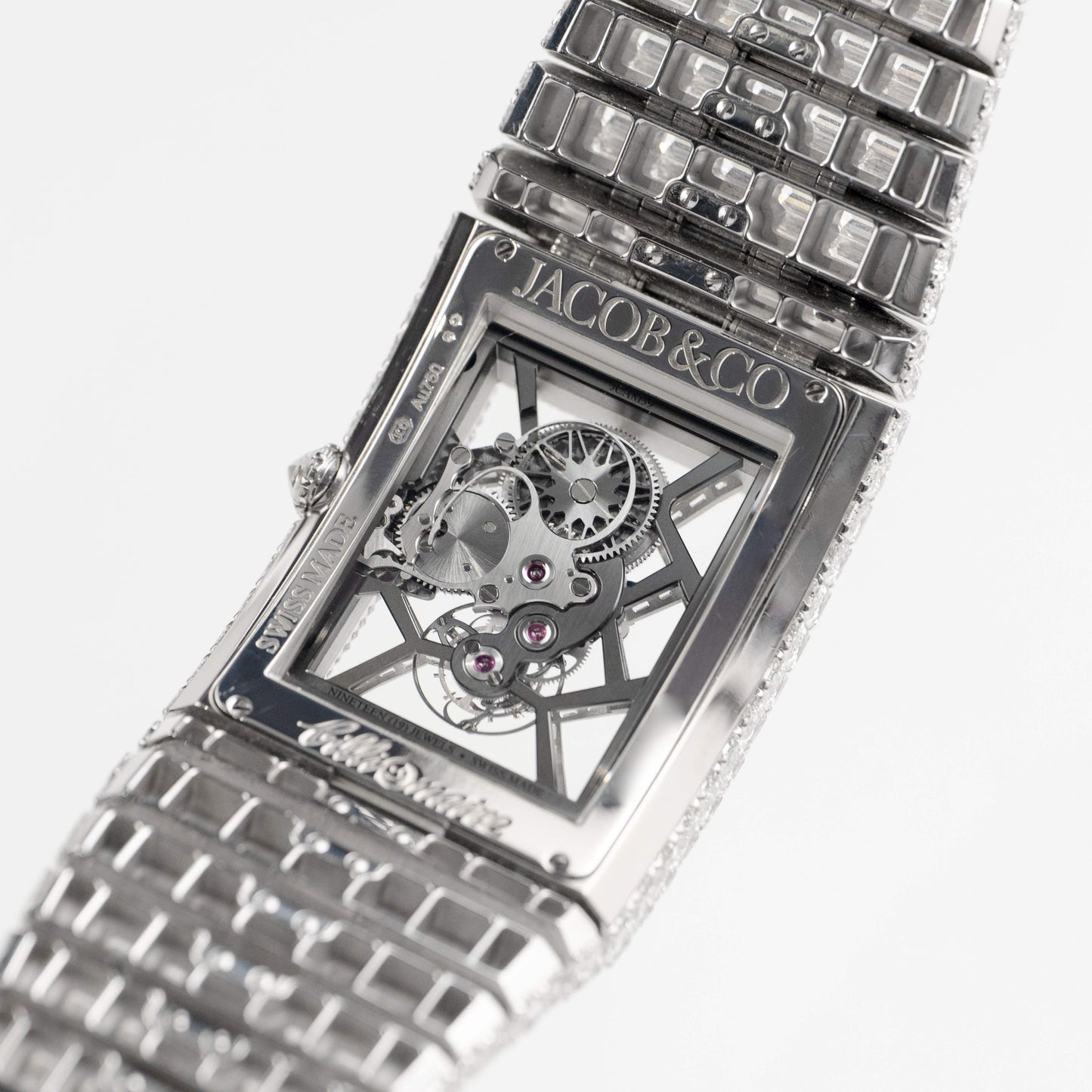 Jacob & Co. Billionaire III BL115.30.BD.AA.A30BD Tourbillon Or Blanc Sertie de Diamants Édition Limitée à 18 Exemplaires