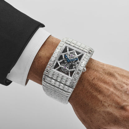 Jacob & Co. Billionaire III BL115.30.BD.AA.A30BD Tourbillon Or Blanc Sertie de Diamants Édition Limitée à 18 Exemplaires