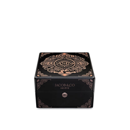 Jacob & Co. « The Casino Tourbillon » CA100.40.AA.AA.ABALA Or Rose Cadran Onyx Noir Édition Limitée