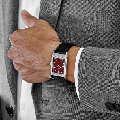 Jaeger-LeCoultre Reverso 278856J Stainless Steel Red Dial Special '1931 Rouge' Edition