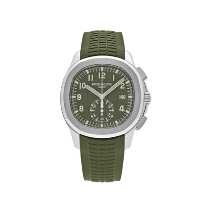 Patek Philippe Aquanaut 3285 V3 – 5968G-010 Chronograph Weißgold Khakigrünes Zifferblatt (2023)