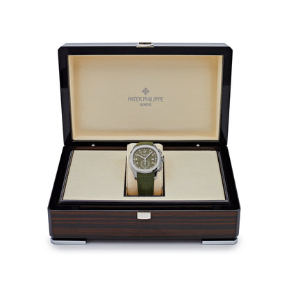 Patek Philippe Aquanaut 3285 V3 – 5968G-010 Chronograph Weißgold Khakigrünes Zifferblatt (2023)