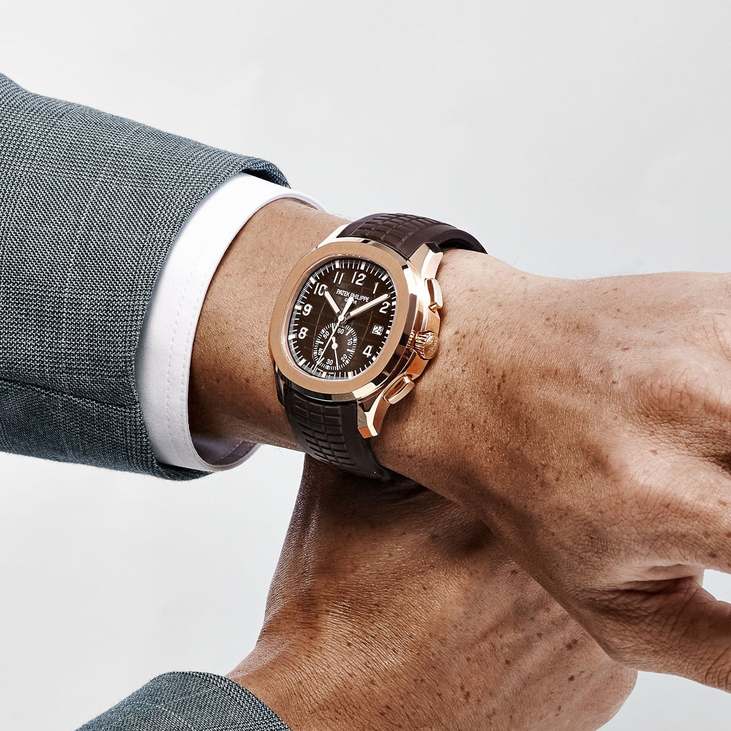 Patek Philippe Aquanaut 5968R-001 Chronograph Roségold Braunes Zifferblatt