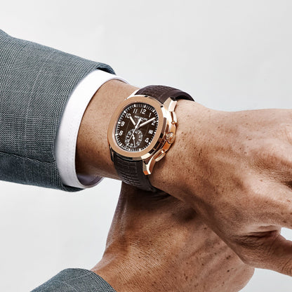 Patek Philippe Aquanaut 5968R-001 Chronograph Roségold Braunes Zifferblatt
