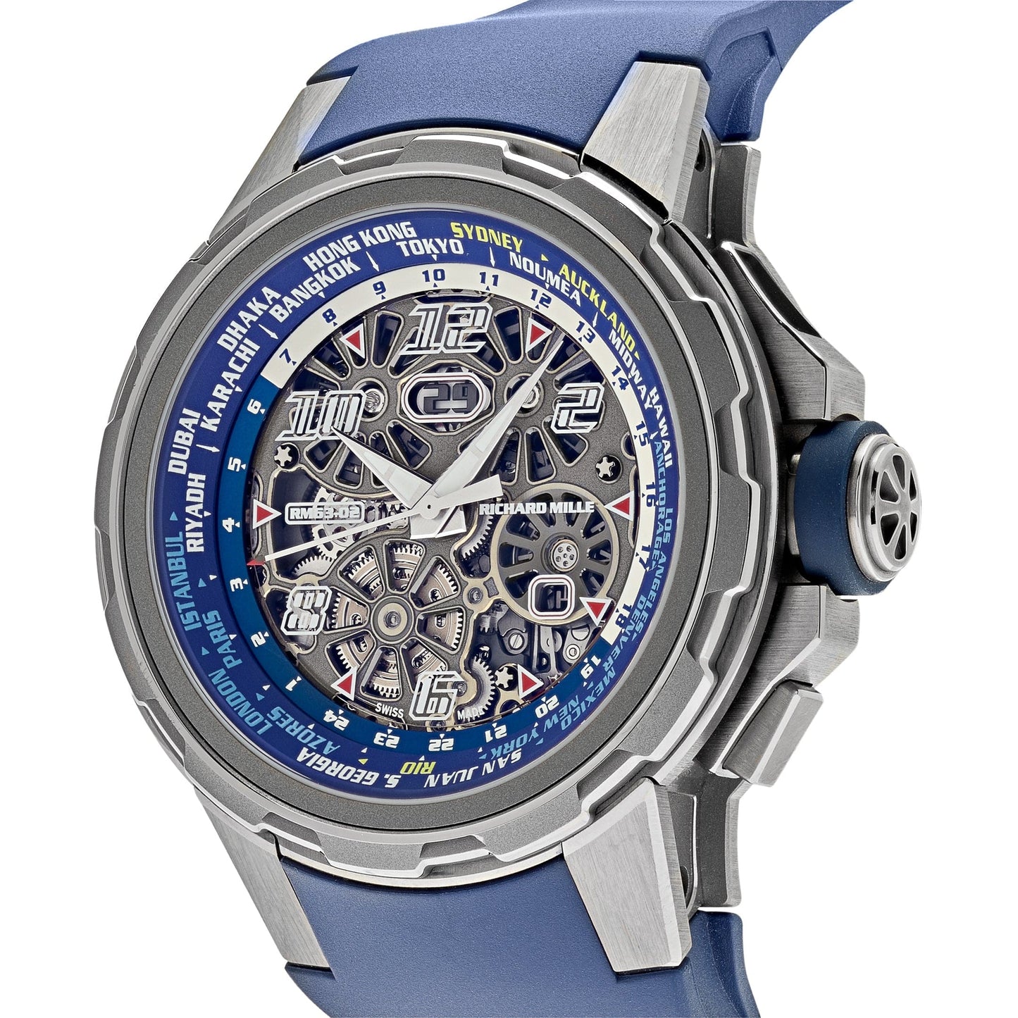 Richard Mille RM 63-02 Automatischer Weltzeitmesser Titan