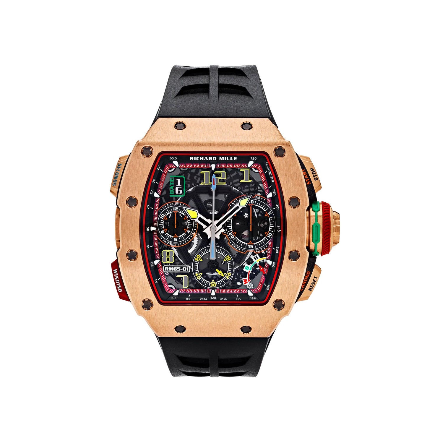 Richard Mille RM 65-01 Chronographe Automatique Or Rose Complet