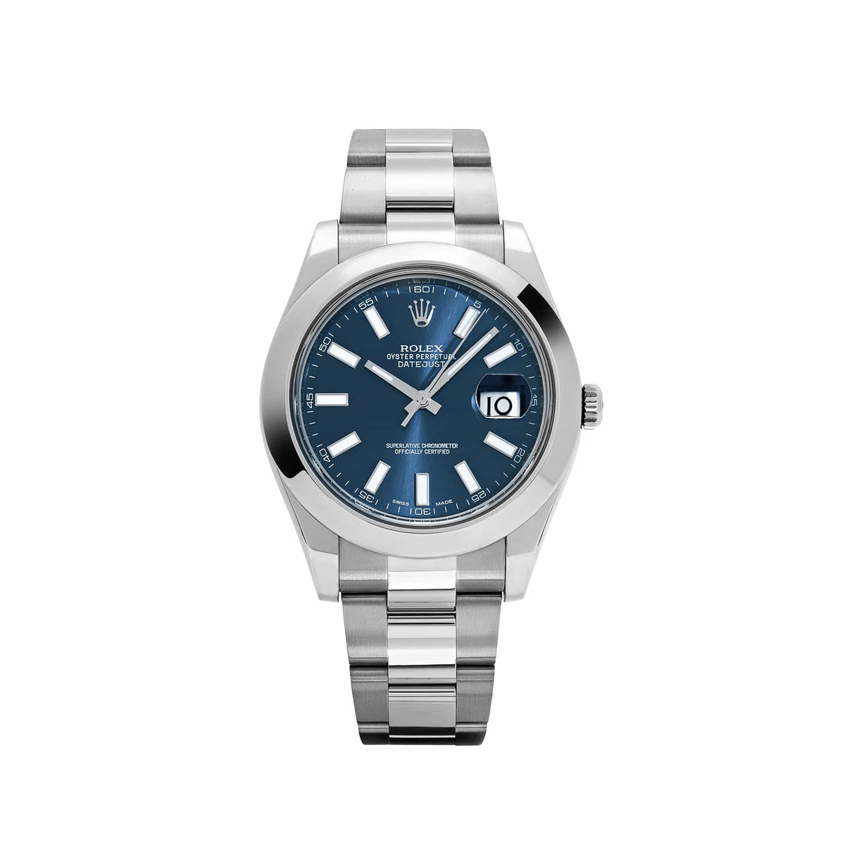Rolex Datejust 41 116300 Acier inoxydable Cadran bleu Oyster