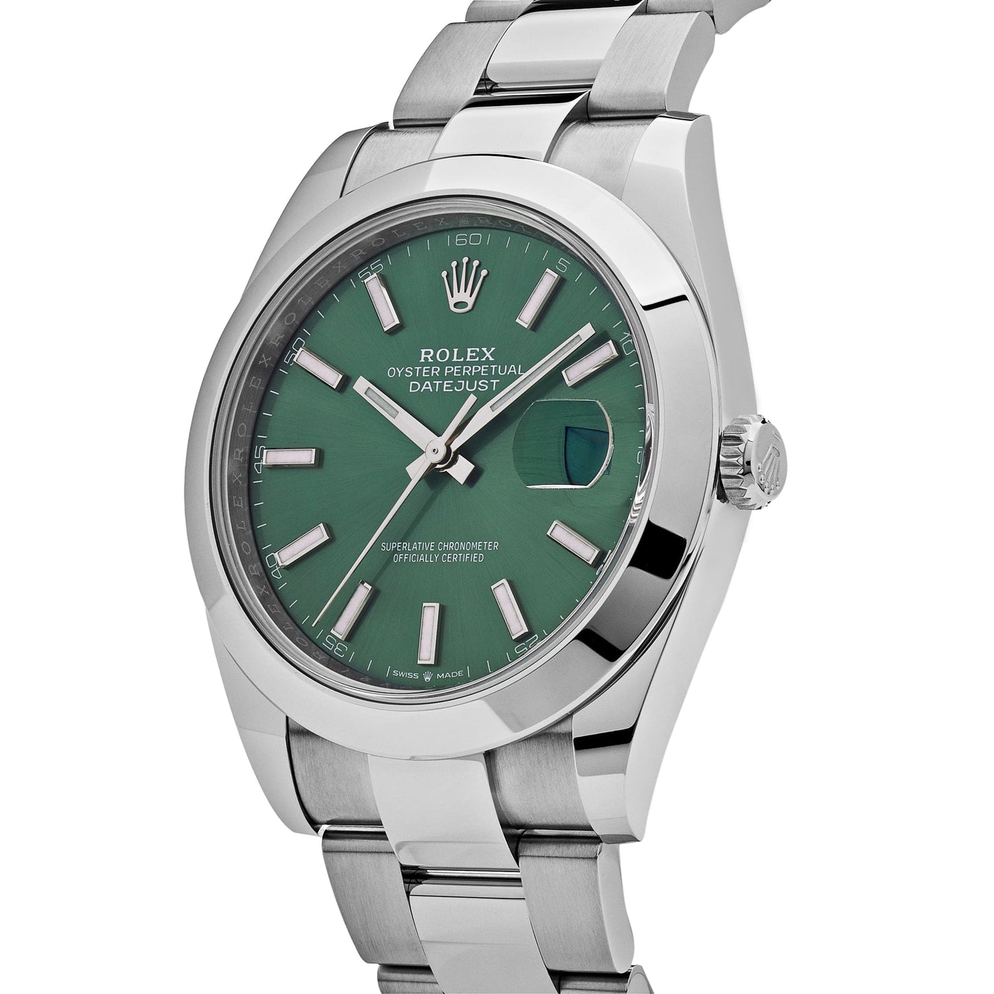 Rolex Datejust 41 126300 Edelstahl Grünes Zifferblatt Oyster (2025)