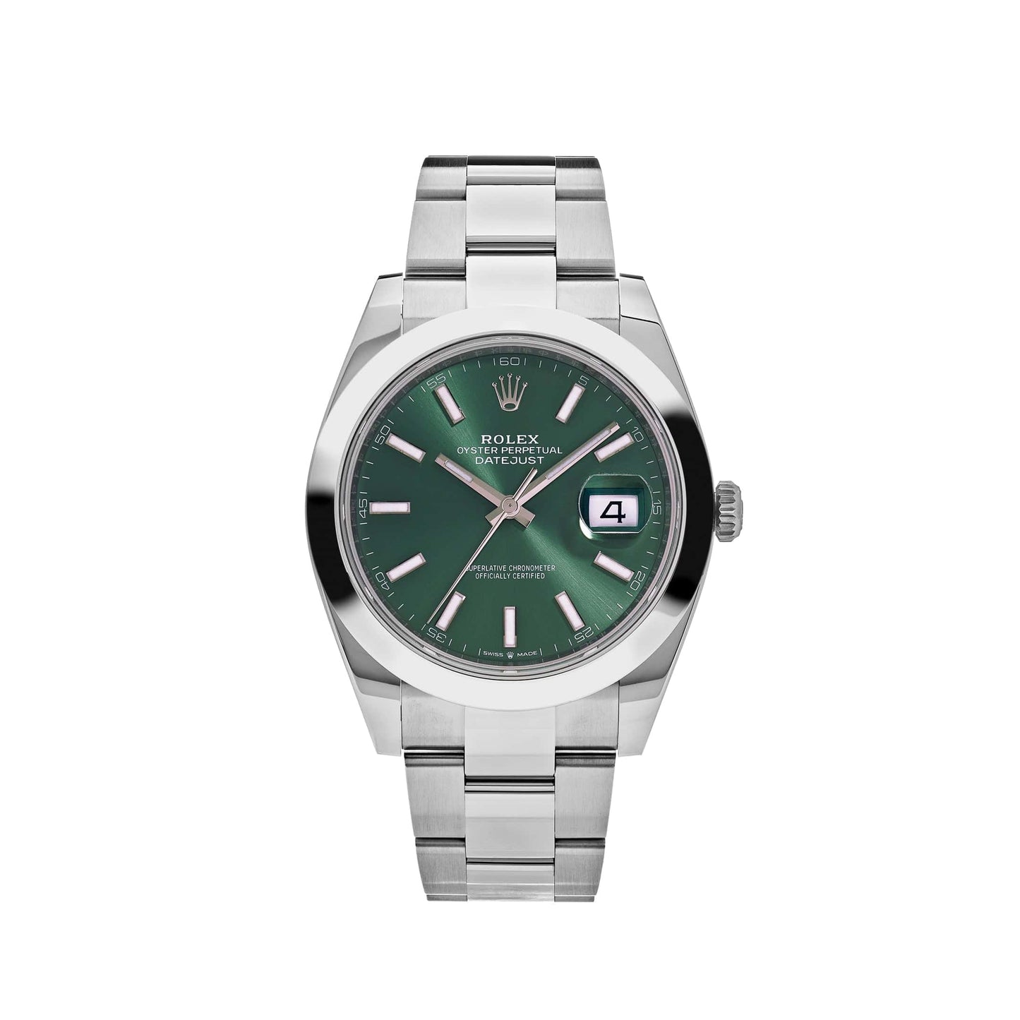 Rolex Datejust 41 126300 Edelstahl Grünes Zifferblatt Oyster (2025)