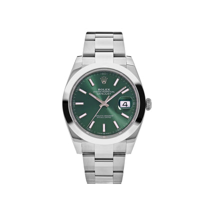Rolex Datejust 41 126300 Edelstahl Grünes Zifferblatt Oyster (2025)