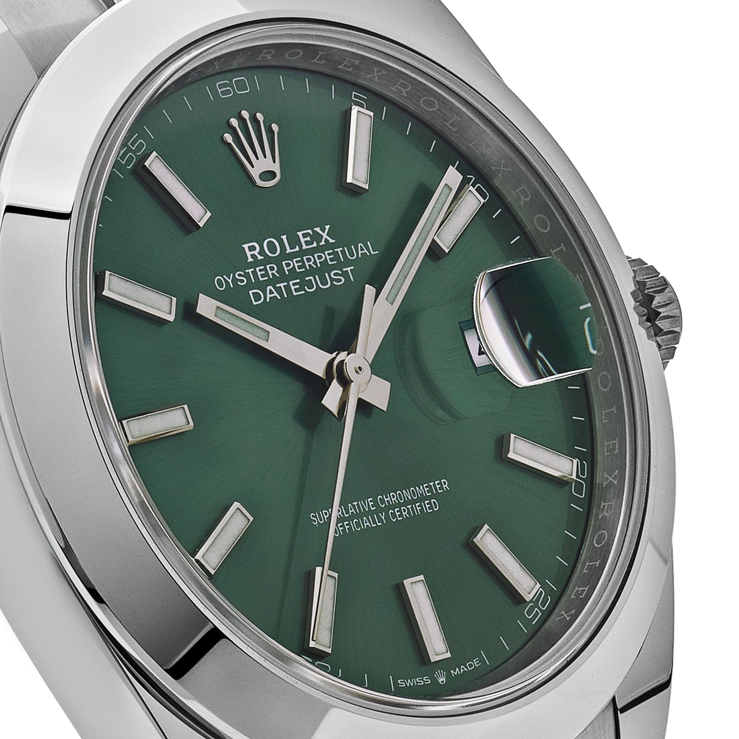 Rolex Datejust 41 126300 Edelstahl Grünes Zifferblatt Oyster (2025)