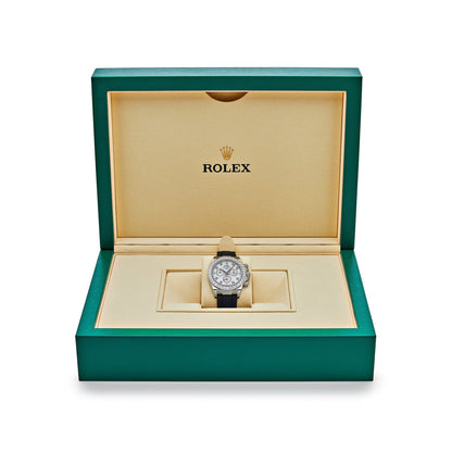 Rolex Daytona 126589RBR White Gold Diamond Mother of Pearl Dial Diamond Bezel