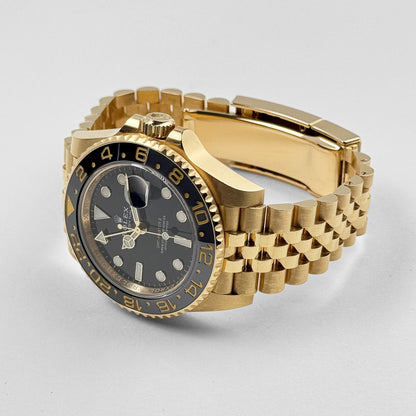 Rolex GMT-Master II 3285 V3 –  126718GRNR Yellow Gold Black Dial Jubilee (2023)