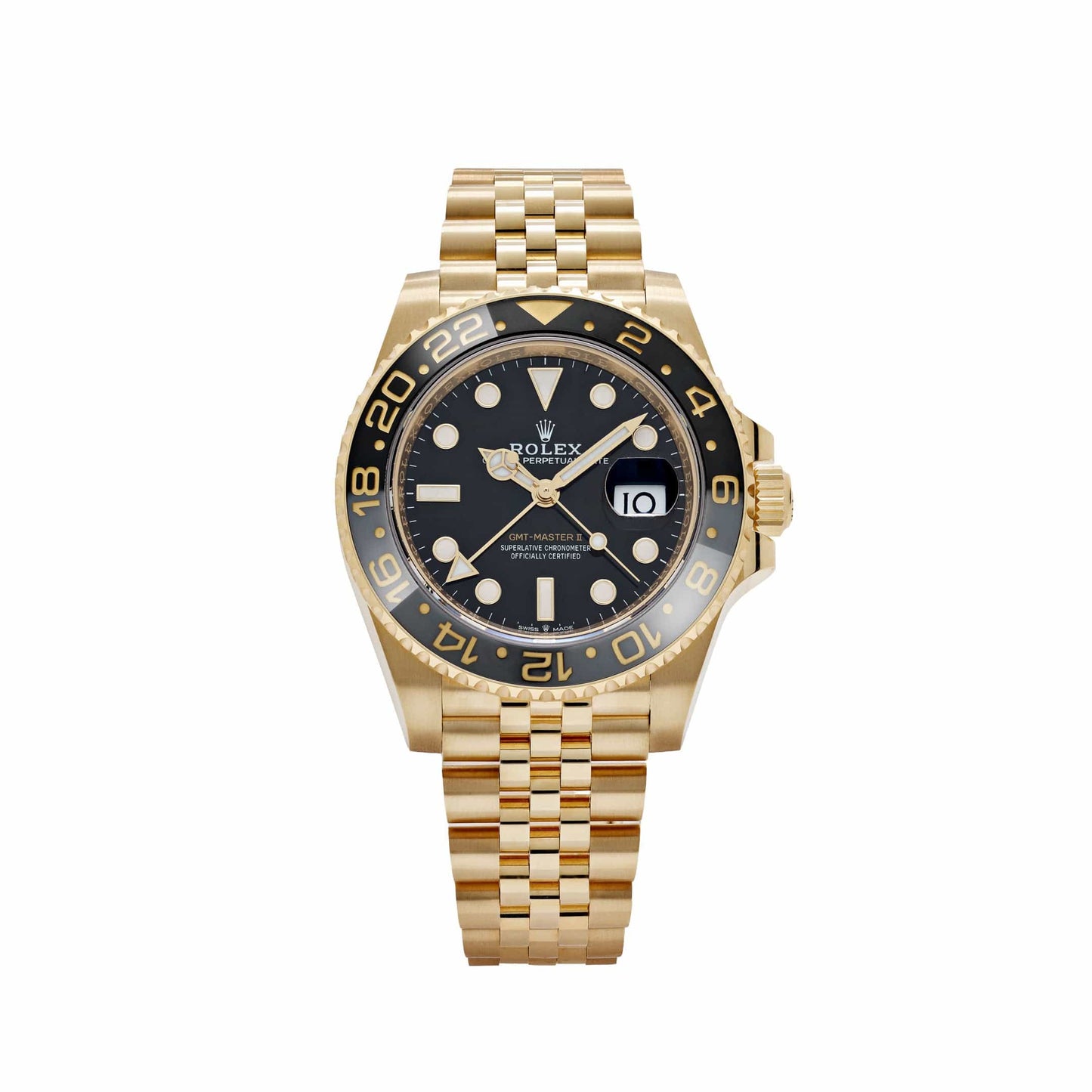 Rolex GMT-Master II 3285 V3 –  126718GRNR Yellow Gold Black Dial Jubilee (2023)